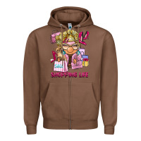 Chestnut shopping life  gnome Zipper Hoodie - BarkalooDesign