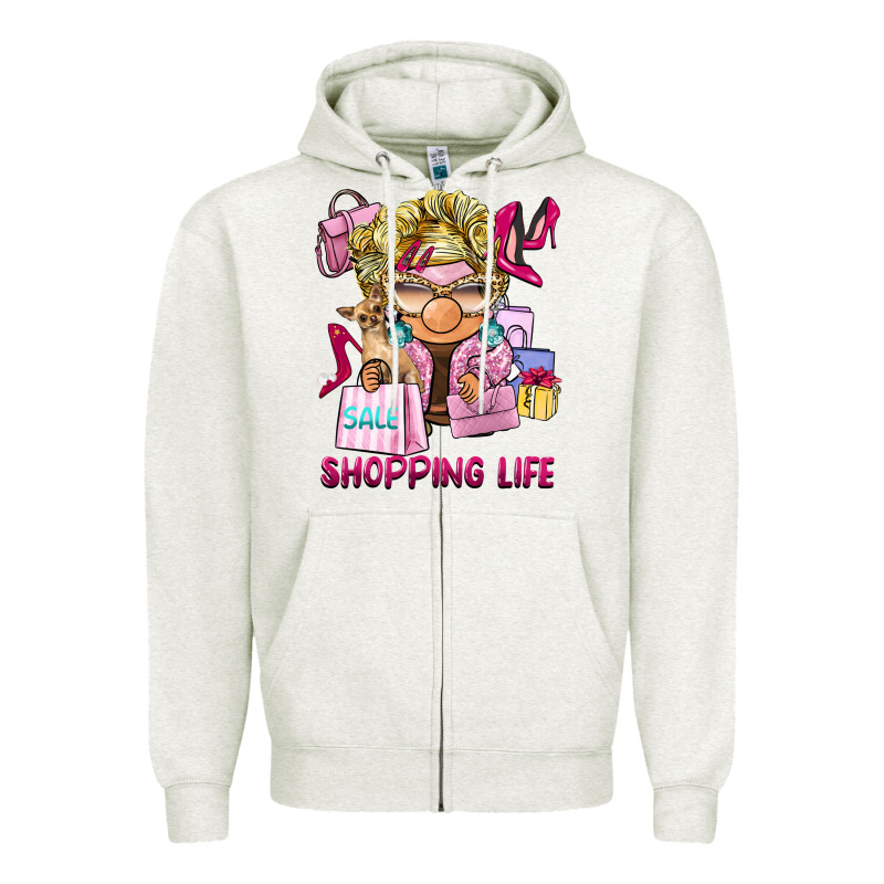 Shopping Life  Gnome Zipper Hoodie by BarkalooDesign | Teevron