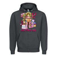 Smoke shopping life  gnome Zipper Hoodie - BarkalooDesign