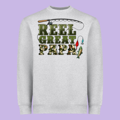 Reel Great Papa Heavyweight Sweatshirt Designed By Artiststas