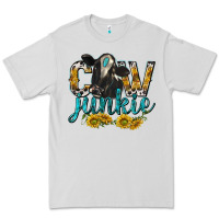 Dove Grey Cow Junkie with Cow Premium Tee - texasbilliewilder