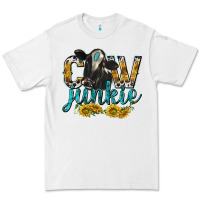 White Cow Junkie with Cow Premium Tee - texasbilliewilder
