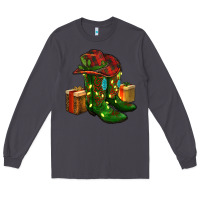 Smoke cowboy hat with boots christmas Long Sleeve Tee - RanaPortraitStore