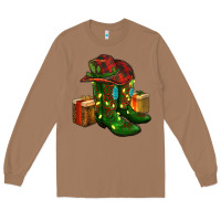 Toasted Coconut cowboy hat with boots christmas Long Sleeve Tee - RanaPortraitStore