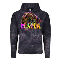 Cloud Black football mama Vintage Hoodie - OliviaCreatesArt