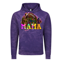 Cloud Purple football mama Vintage Hoodie - OliviaCreatesArt