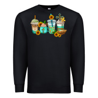 Black jesus coffee cups Premium Sweatshirt - AdoDesignShop