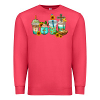 Cardinal jesus coffee cups Premium Sweatshirt - AdoDesignShop