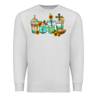 Dove Grey jesus coffee cups Premium Sweatshirt - AdoDesignShop