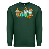 Sports Green jesus coffee cups Premium Sweatshirt - AdoDesignShop