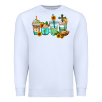 White jesus coffee cups Premium Sweatshirt - AdoDesignShop