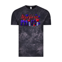 Cloud Black American Mini  4th of July Vintage Tee - CowGirlArtShop