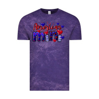 Cloud Purple American Mini  4th of July Vintage Tee - CowGirlArtShop