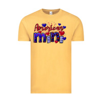 Vintage Mustard American Mini  4th of July Vintage Tee - CowGirlArtShop
