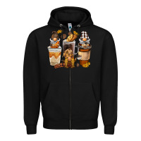 Black Coffee gnome Zipper Hoodie - BarkalooDesign