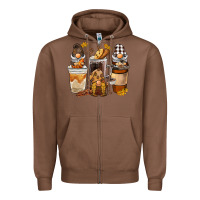 Chestnut Coffee gnome Zipper Hoodie - BarkalooDesign