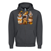 Smoke Coffee gnome Zipper Hoodie - BarkalooDesign