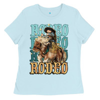 Baby Blue Rodeo kid Cowboy midilli horse Ladies Tee - HowdyJamesFarm