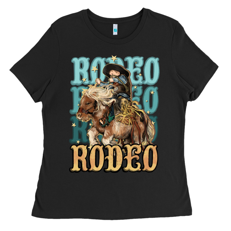 Rodeo Kid Cowboy Midilli Horse Ladies Tee by HowdyJamesFarm | Teevron