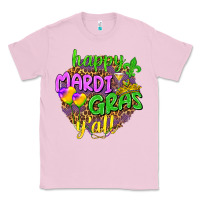 Bubblegum Pink Love Mardi Gras Y'all Classic Tee - HowdyJamesFarm