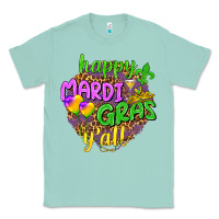 Seafoam Love Mardi Gras Y'all Classic Tee - HowdyJamesFarm