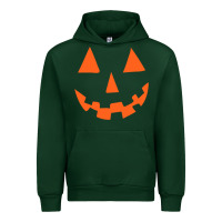 Forest Green Halloween Pumpkin Face Gift Creepy Spooky Horror Urban Hoodie - maiPhamDesign
