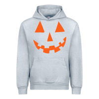 Heather Grey Halloween Pumpkin Face Gift Creepy Spooky Horror Urban Hoodie - maiPhamDesign