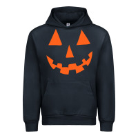 Navy Halloween Pumpkin Face Gift Creepy Spooky Horror Urban Hoodie - maiPhamDesign