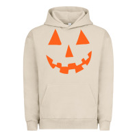 Pigment French Oak Halloween Pumpkin Face Gift Creepy Spooky Horror Urban Hoodie - maiPhamDesign