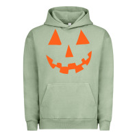 Pigment Oil Green Halloween Pumpkin Face Gift Creepy Spooky Horror Urban Hoodie - maiPhamDesign