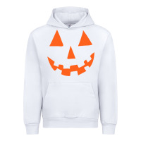 White Halloween Pumpkin Face Gift Creepy Spooky Horror Urban Hoodie - maiPhamDesign