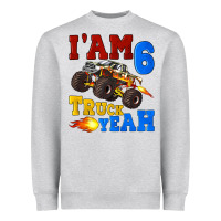 Heather Grey i'am six truck yeah Heavyweight Sweatshirt - Artiststas