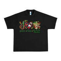 Black Peace love dia de los muertos Mexico Urban Heavy Tee - HowdyJamesFarm