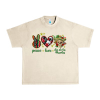 Sandshell Peace love dia de los muertos Mexico Urban Heavy Tee - HowdyJamesFarm
