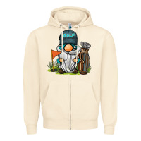 Sandshell golf gnome Zipper Hoodie - BarkalooDesign