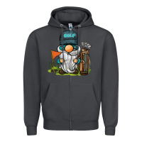 Smoke golf gnome Zipper Hoodie - BarkalooDesign