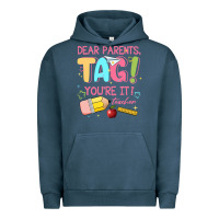 Pigment Midnight Navy dear parents tag youre it teacher Urban Hoodie - JahusDesignShop