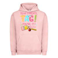 Pigment Salmon dear parents tag youre it teacher Urban Hoodie - JahusDesignShop