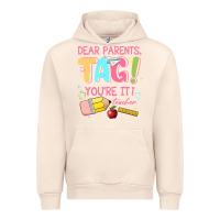 Sandshell dear parents tag youre it teacher Urban Hoodie - JahusDesignShop