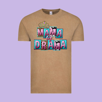 Mama Of Drama Mother's Day Vintage Tee Designed By Cowgirlartshop