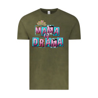 Vintage Olive Mama of Drama Mother's Day Vintage Tee - CowGirlArtShop