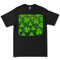 Black shamrock and plaid Premium Tee - RanaPortraitStore