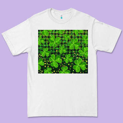 Shamrock And Plaid Premium Tee Designed By Ranaportraitstore
