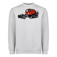 Heather Grey snowcat Heavyweight Sweatshirt - Artiststas