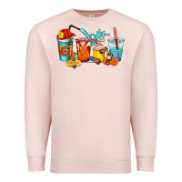 Pale Pink firefighter coffee cups Premium Sweatshirt - AdoDesignShop