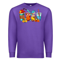 Purple firefighter coffee cups Premium Sweatshirt - AdoDesignShop