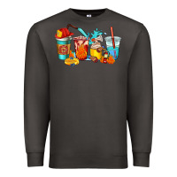 Smoke firefighter coffee cups Premium Sweatshirt - AdoDesignShop