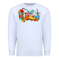 White firefighter coffee cups Premium Sweatshirt - AdoDesignShop