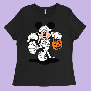 Mouse Halloween Ladies Tee Designed By Maiphamdesign