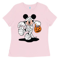 Bubblegum Pink mouse halloween Ladies Tee - maiPhamDesign